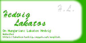 hedvig lakatos business card